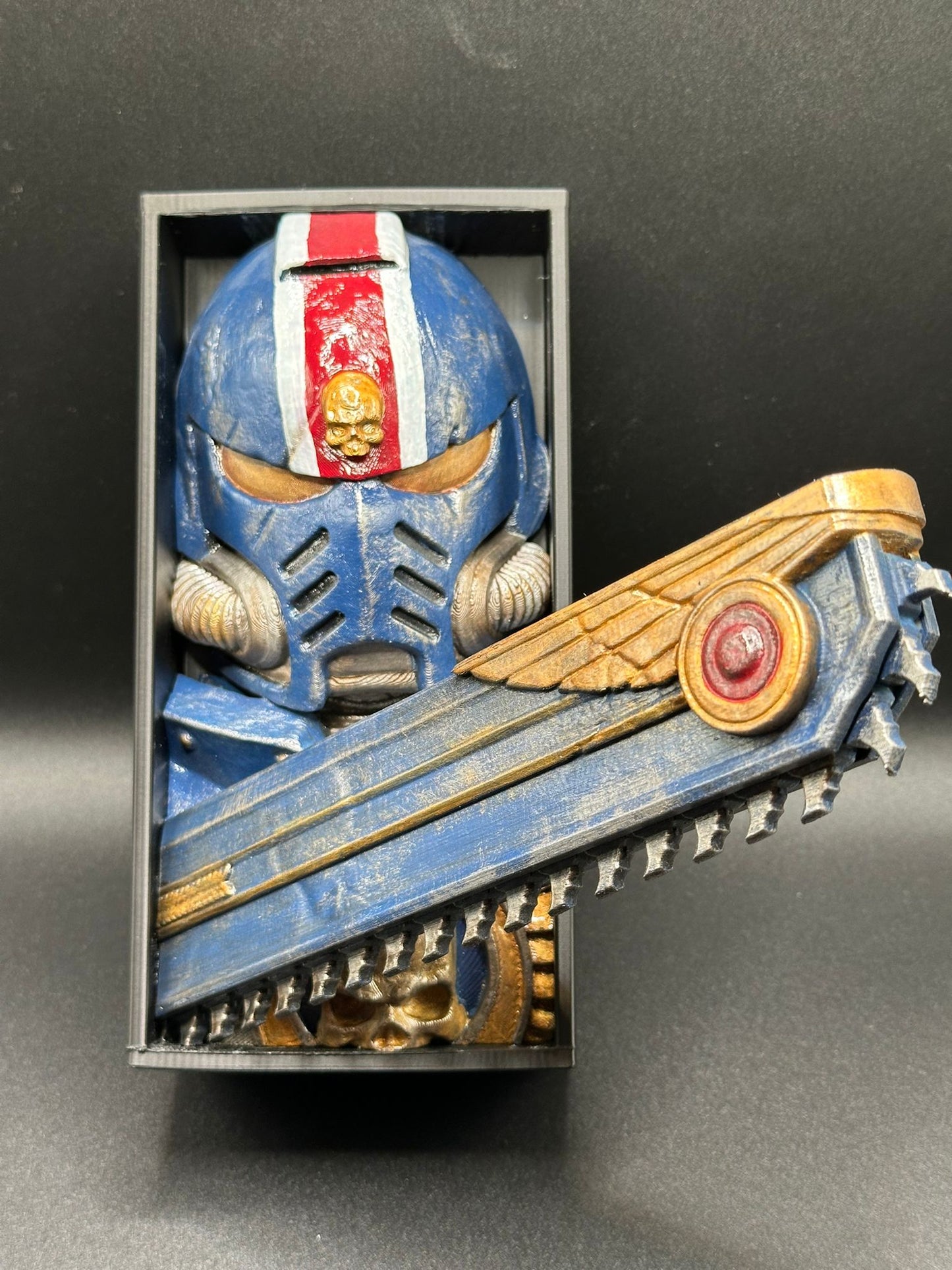 Fermalibro 3D Ultramarines Dipinto a Mano