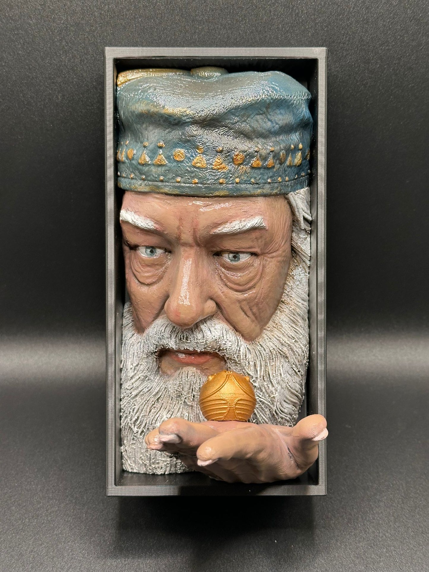 Fermalibro 3D Albus Silente Dipinto a Mano