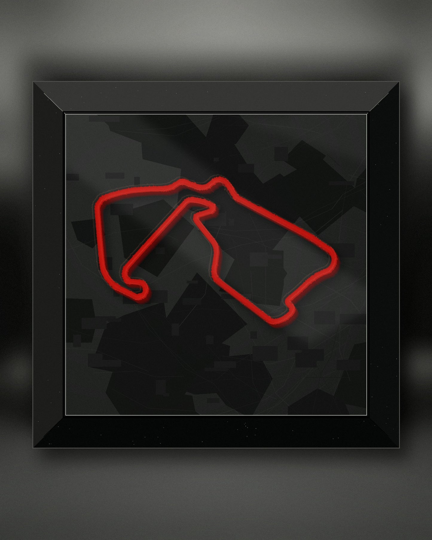 Quadro 3D circuito Silverstone da parete