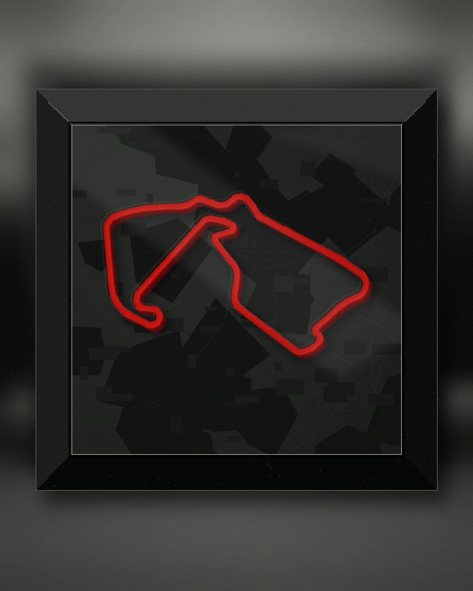 Quadro 3D circuito Silverstone da parete