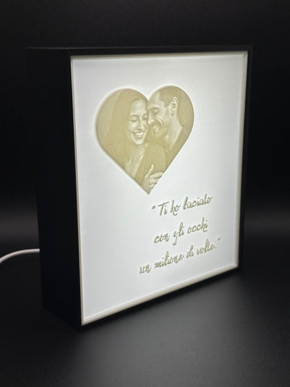 Lampada Personalizzata con Foto – La Tua Immagine si Accende (Litofania 3D)