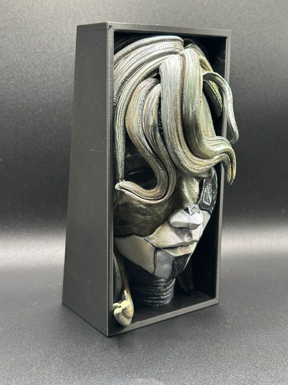 Fermalibro 3D Alicia Dipinto a Mano
