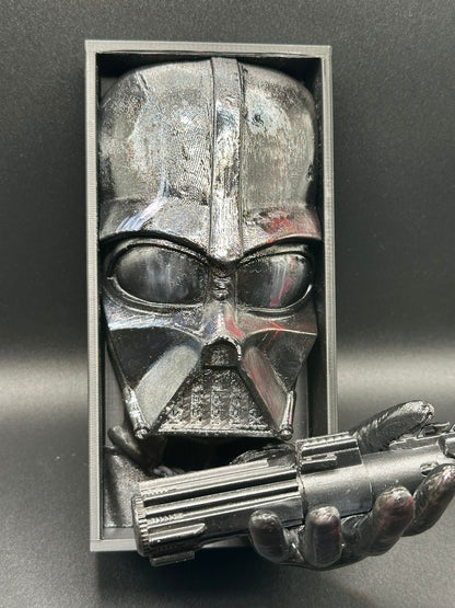 Fermalibro 3D Darth Vader Dipinto a Mano