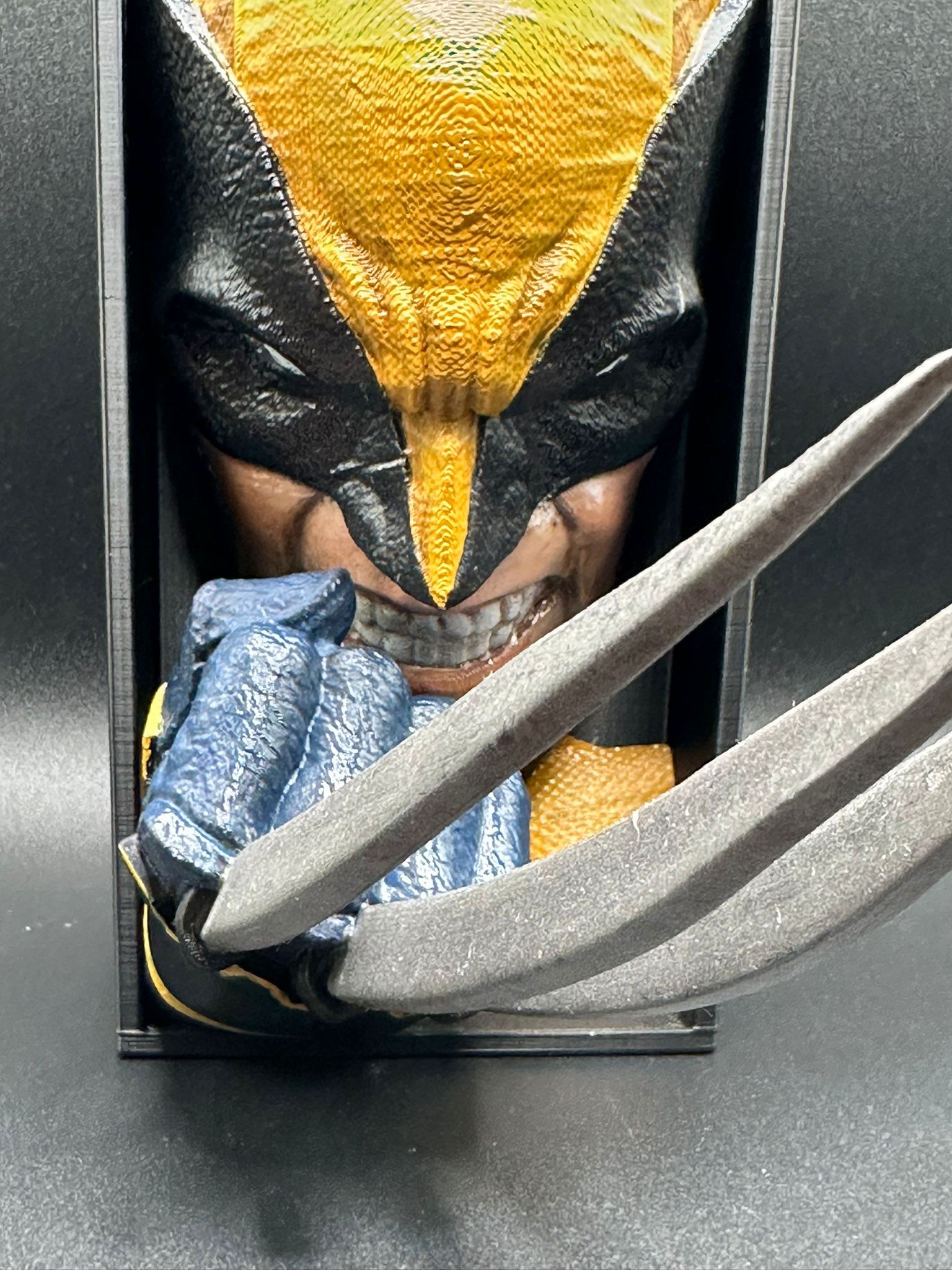 Fermalibro 3D Wolverine Dipinto a Mano