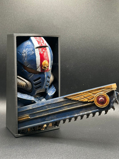 Fermalibro 3D Ultramarines Dipinto a Mano
