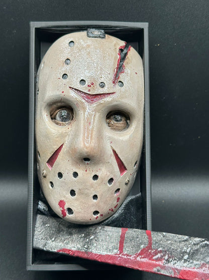 Fermalibro 3D Jason Dipinto a Mano
