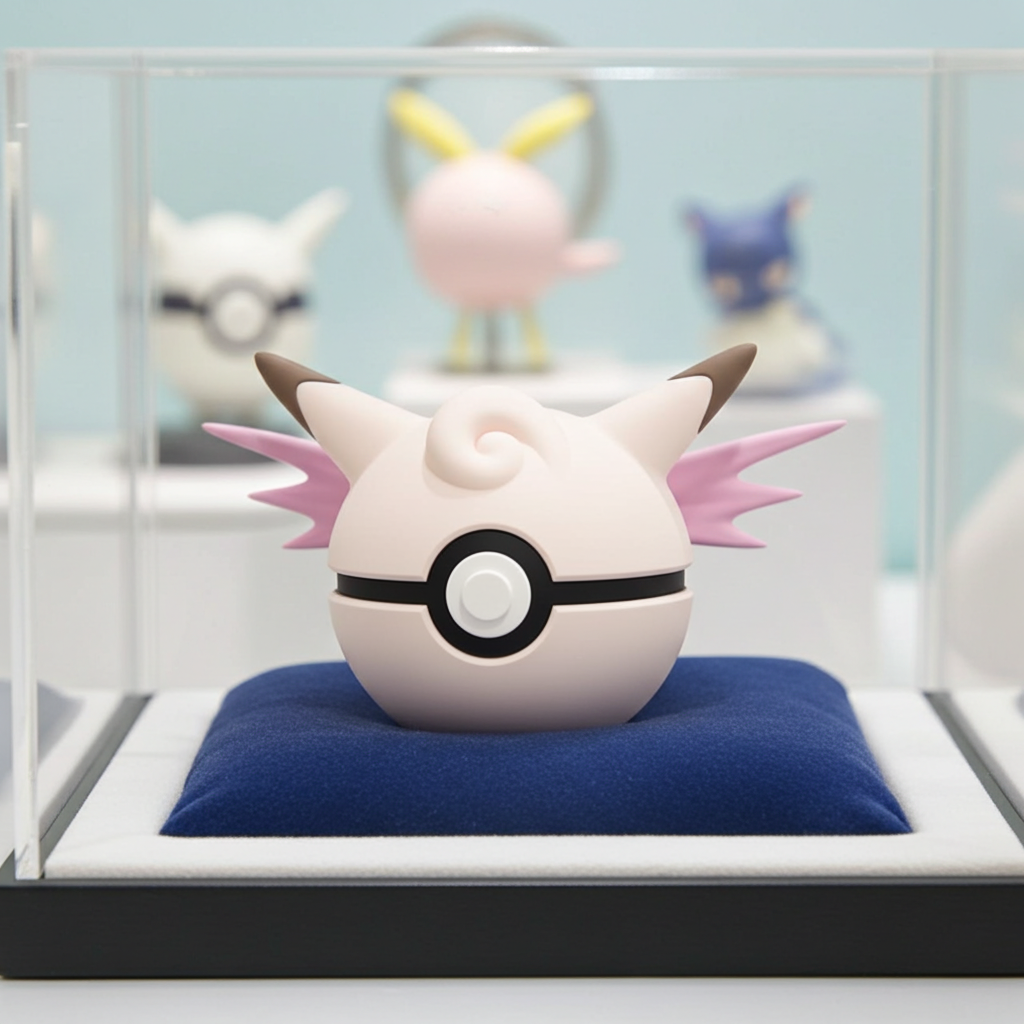 Poké Ball 3D ispirata a Clefable – Sfera decorativa da collezione (#0036)
