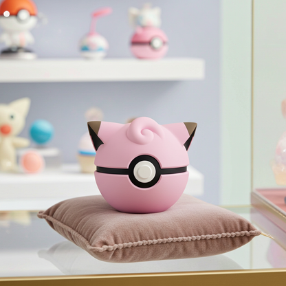 Poké Ball 3D ispirata a Clefairy – Sfera decorativa da collezione (#0035)