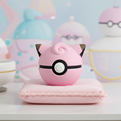 Poké Ball 3D ispirata a Clefairy – Sfera decorativa da collezione (#0035)
