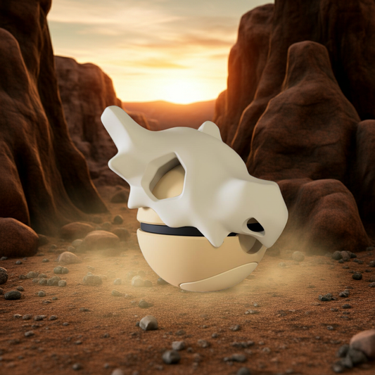 Poké Ball 3D ispirata a Cubone – Sfera decorativa da collezione (#0104)