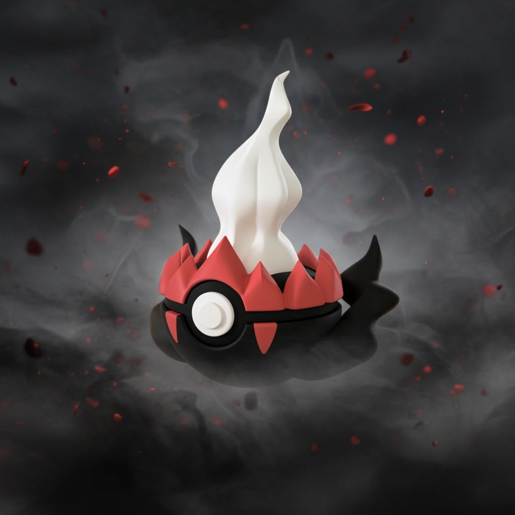 Poké Ball 3D ispirata a Darkrai – Sfera decorativa da collezione (#0491)