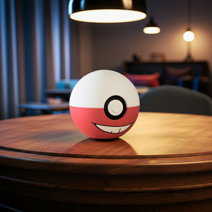 Poké Ball 3D ispirata a Electrode – Sfera decorativa da collezione (#0101)