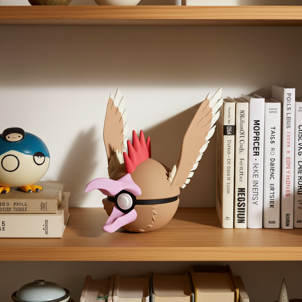 Poké Ball 3D ispirata a Fearow – Sfera decorativa da collezione (#0022)