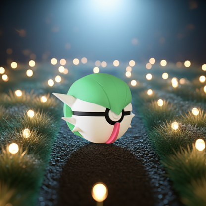 Poké Ball 3D ispirata a Gardevoir – Sfera decorativa da collezione (#0282)