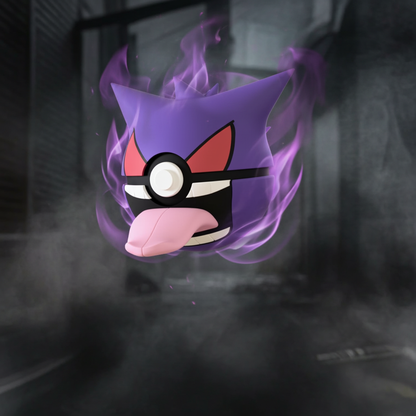 Poké Ball 3D ispirata a Gengar – Sfera decorativa da collezione (#0094)