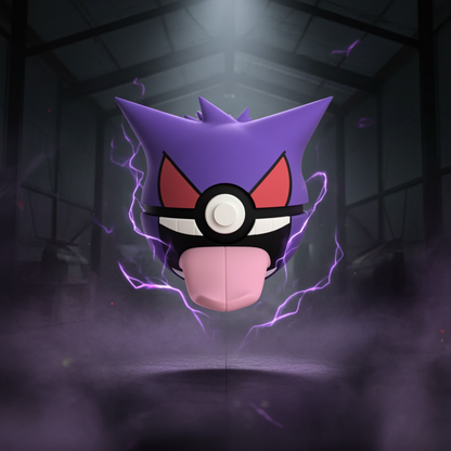 Poké Ball 3D ispirata a Gengar – Sfera decorativa da collezione (#0094)