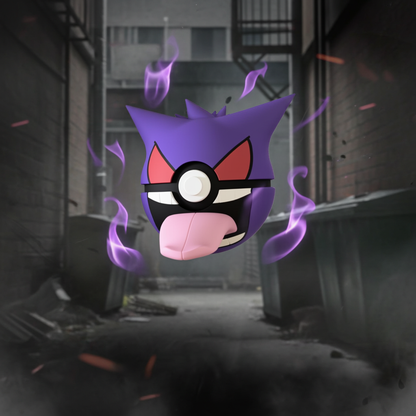 Poké Ball 3D ispirata a Gengar – Sfera decorativa da collezione (#0094)