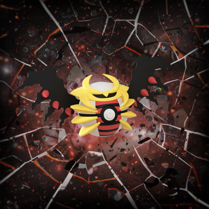Poké Ball 3D ispirata a Giratina – Sfera decorativa da collezione (#0487)