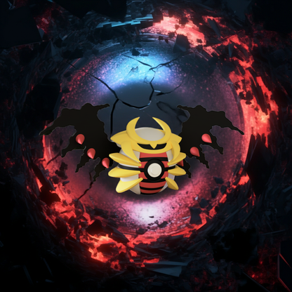 Poké Ball 3D ispirata a Giratina – Sfera decorativa da collezione (#0487)