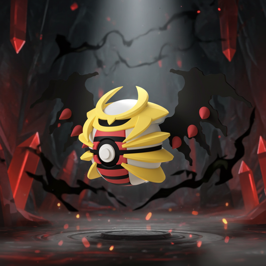 Poké Ball 3D ispirata a Giratina – Sfera decorativa da collezione (#0487)