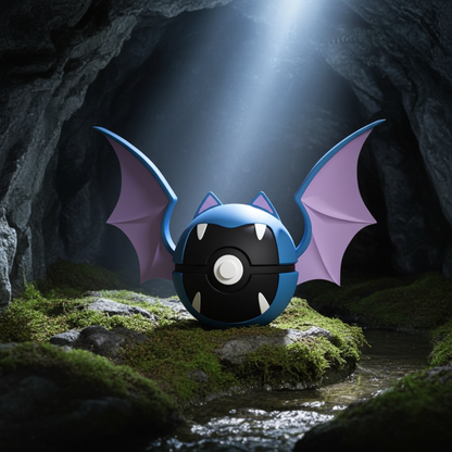 Poké Ball 3D ispirata a Golbat – Sfera decorativa da collezione (#0042)