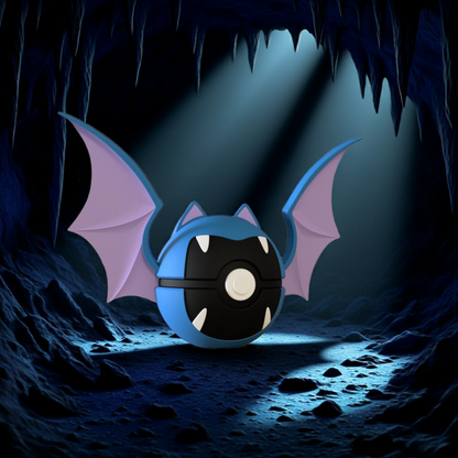 Poké Ball 3D ispirata a Golbat – Sfera decorativa da collezione (#0042)