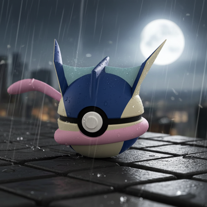 Poké Ball 3D ispirata a Greninja – Sfera decorativa da collezione (#0658)