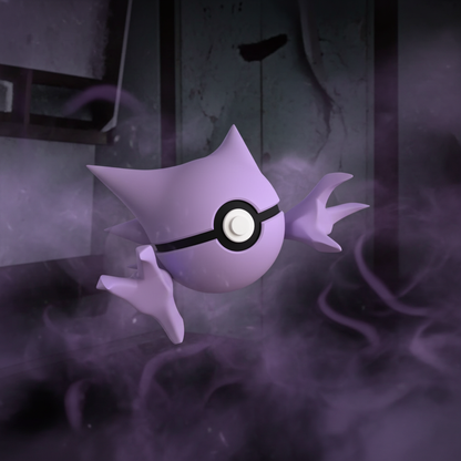 Poké Ball 3D ispirata a Haunter – Sfera decorativa da collezione (#0093)
