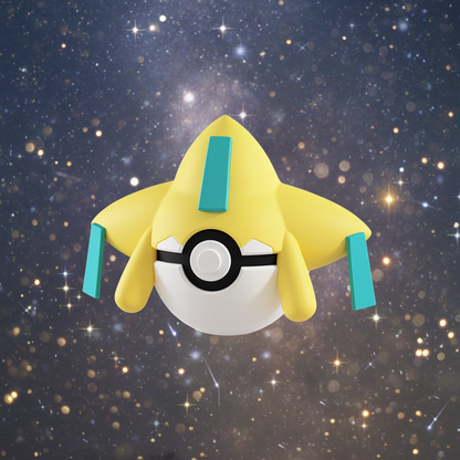 Poké Ball 3D ispirata a Jirachi – Sfera decorativa da collezione (#0385)