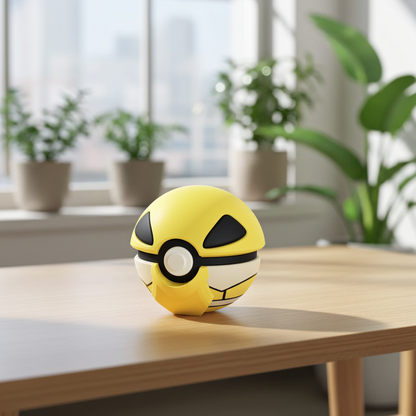 Poké Ball 3D ispirata a Kakuna – Sfera decorativa da collezione (#0014)