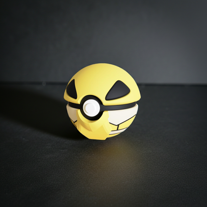 Poké Ball 3D ispirata a Kakuna – Sfera decorativa da collezione (#0014)