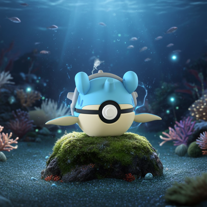 Poké Ball 3D ispirata a Lapras – Sfera decorativa da collezione (#0131)