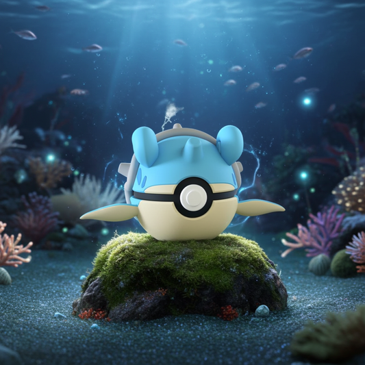 Poké Ball 3D ispirata a Lapras – Sfera decorativa da collezione (#0131)