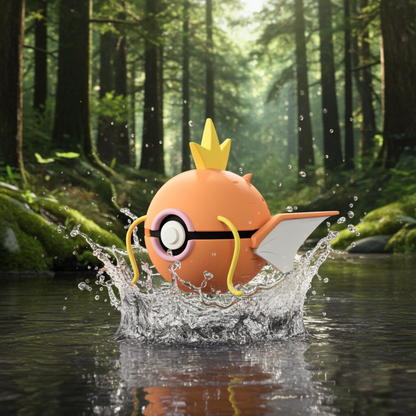 Poké Ball 3D ispirata a Magikarp – Sfera decorativa da collezione (#0129)