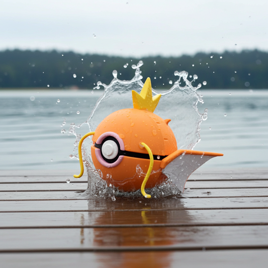 Poké Ball 3D ispirata a Magikarp – Sfera decorativa da collezione (#0129)