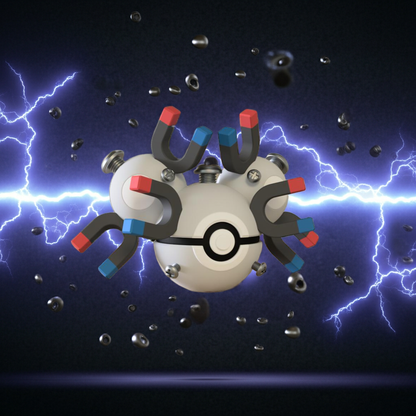 Poké Ball 3D ispirata a Magneton – Sfera decorativa da collezione (#0082)