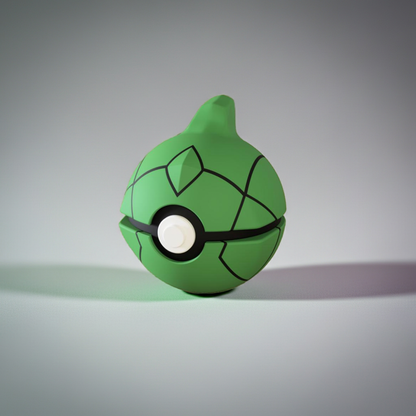 Poké Ball 3D ispirata a Metapod – Sfera decorativa da collezione (#0011)