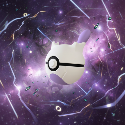 Poké Ball 3D ispirata a Mewtwo – Sfera decorativa da collezione (#0150)