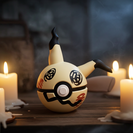 Poké Ball 3D ispirata a Mimikyu – Sfera decorativa da collezione (#0778)