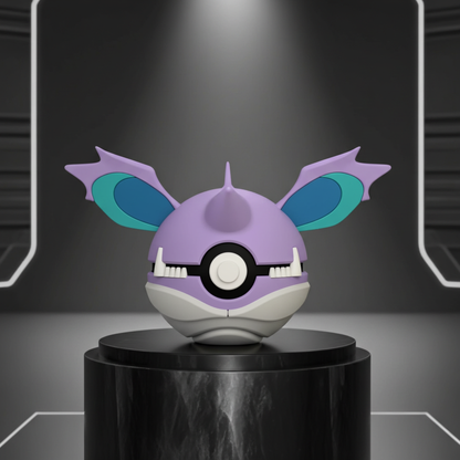 Poké Ball 3D ispirata a Nidoking – Sfera decorativa da collezione (#0034)