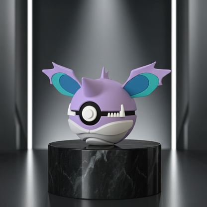 Poké Ball 3D ispirata a Nidoking – Sfera decorativa da collezione (#0034)