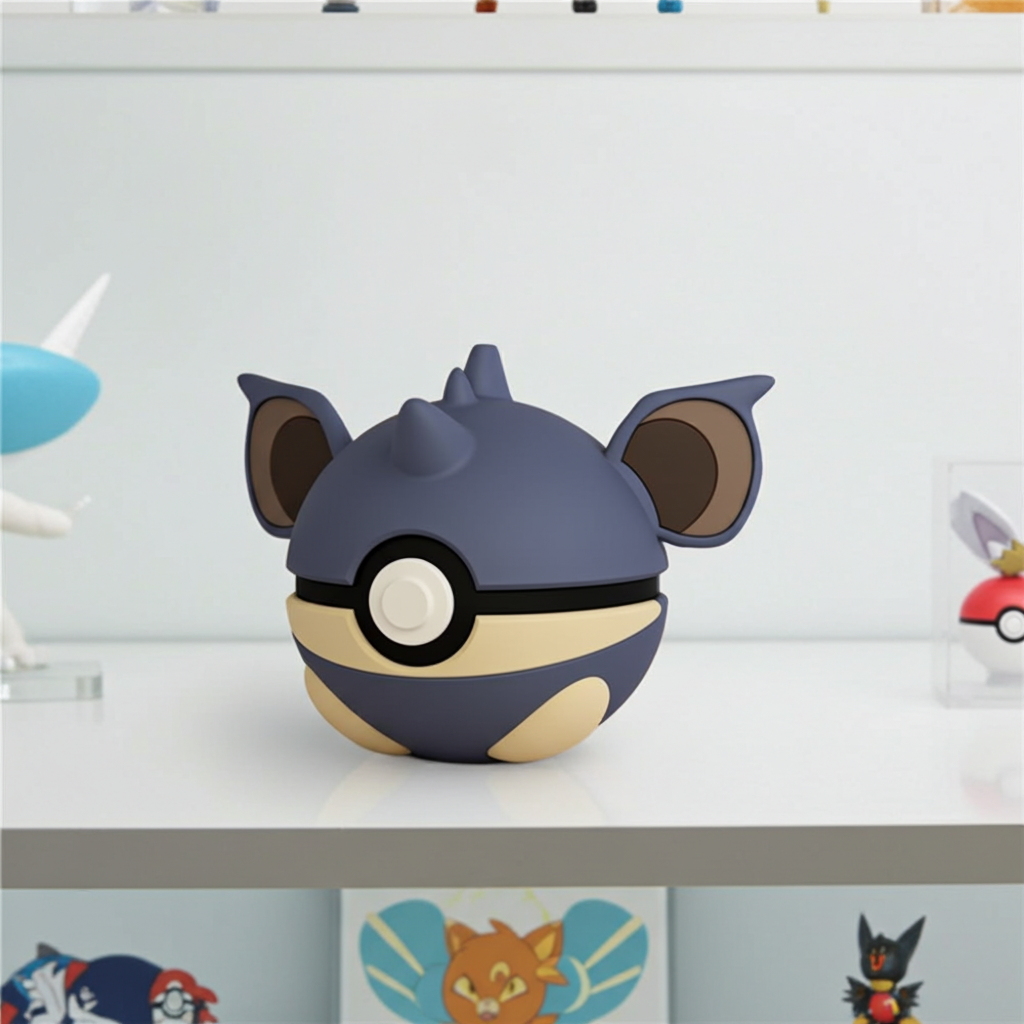 Poké Ball 3D ispirata a Nidoqueen – Sfera decorativa da collezione (#0031)
