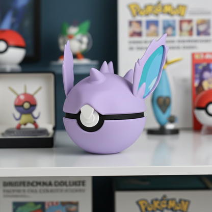 Poké Ball 3D ispirata a Nidoran♂ – Sfera decorativa da collezione (#0032)