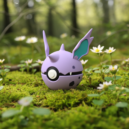 Poké Ball 3D ispirata a Nidorino – Sfera decorativa da collezione (#0033)