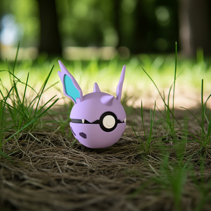 Poké Ball 3D ispirata a Nidorino – Sfera decorativa da collezione (#0033)