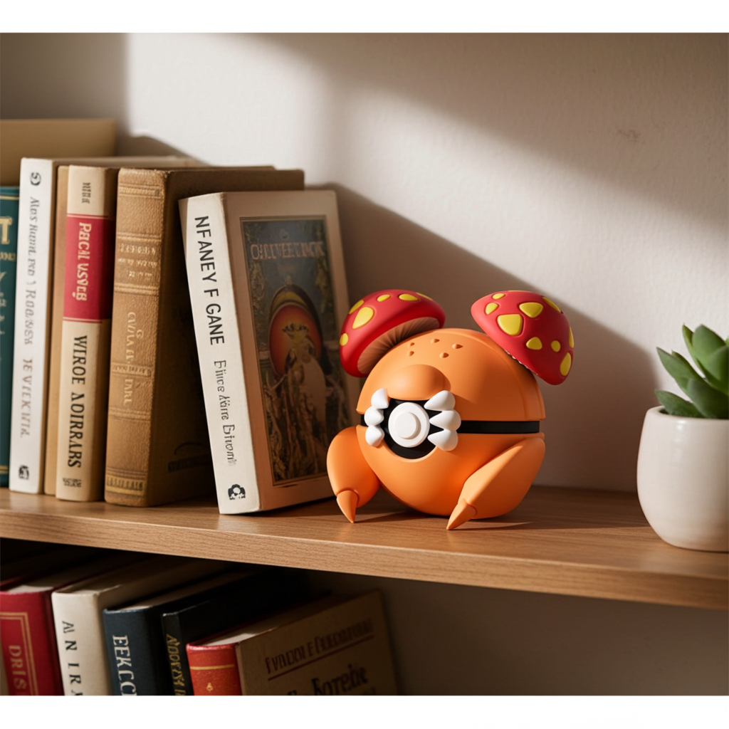 Poké Ball 3D ispirata a Paras – Sfera decorativa da collezione (#0046)