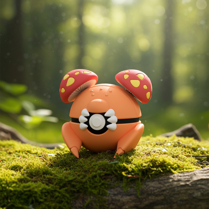 Poké Ball 3D ispirata a Paras – Sfera decorativa da collezione (#0046)