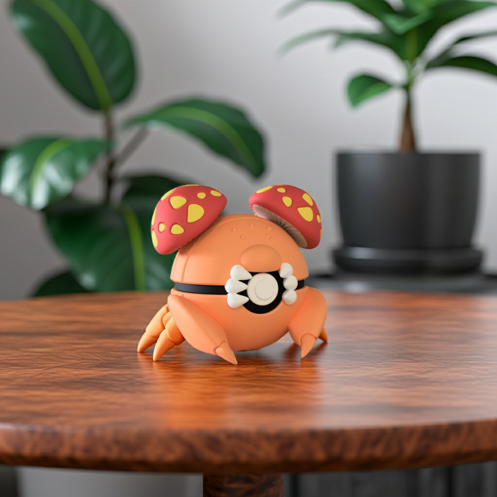 Poké Ball 3D ispirata a Paras – Sfera decorativa da collezione (#0046)