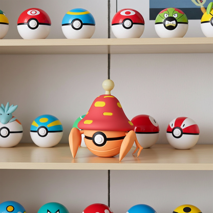 Poké Ball 3D ispirata a Parasect – Sfera decorativa da collezione (#0047)