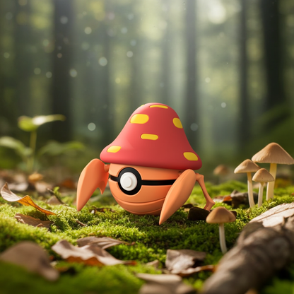 Poké Ball 3D ispirata a Parasect – Sfera decorativa da collezione (#0047)